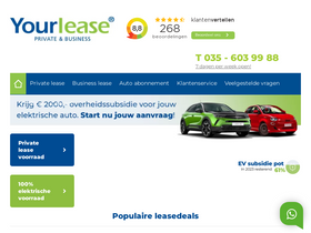 'yourlease.nl' screenshot