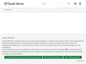 'herne.de' screenshot