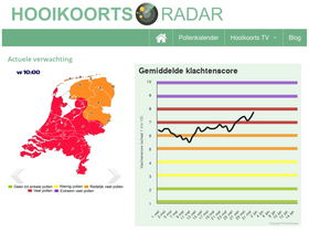 'hooikoortsradar.nl' screenshot