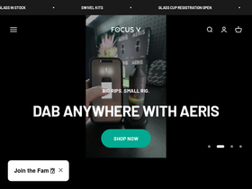 focusvproducts.com homepage screenshot