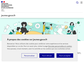 'jeunes.gouv.fr' screenshot