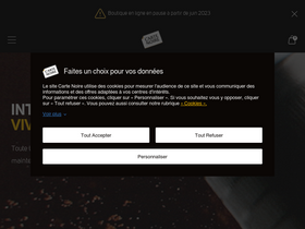 'cartenoire.fr' screenshot