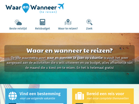 'waar-en-wanneer.nl' screenshot