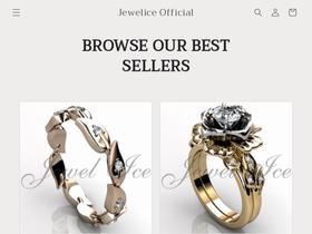 jewelice.com homepage screenshot