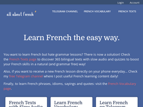 'allaboutfrench.com' screenshot
