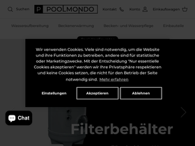 Poolmondo homepage screenshot