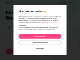 'mybanker.dk' screenshot