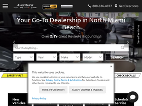 'aventurachryslerjeepdodgeram.com' screenshot