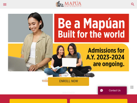 'mapua.edu.ph' screenshot