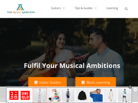 'themusicambition.com' screenshot