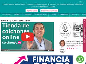 'colchones.es' screenshot