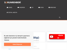 'sorunrehberi.com' screenshot