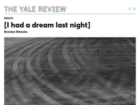 'yalereview.org' screenshot