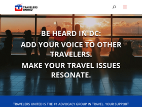 'travelersunited.org' screenshot
