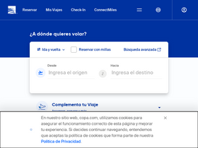 'copaair.com' screenshot