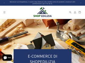 Shopedilizia homepage screenshot