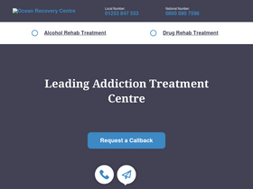 'oceanrecoverycentre.com' screenshot