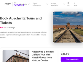'theauschwitztours.com' screenshot