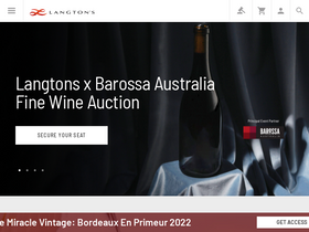 'langtons.com.au' screenshot