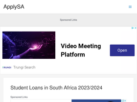 'applysa.co.za' screenshot