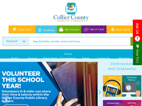'collierlibrary.org' screenshot