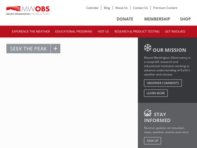 'mountwashington.org' screenshot
