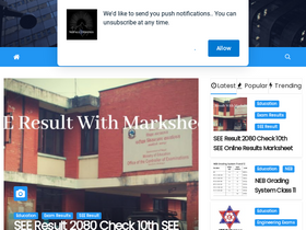'nepaliupdates.com' screenshot