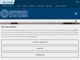 'uniba.it' screenshot