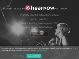'hearnow.com' screenshot