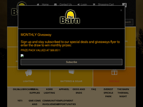 'thebarn.net.au' screenshot