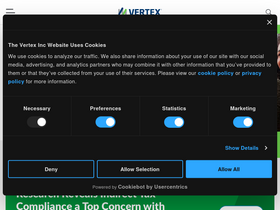 'vertexinc.com' screenshot