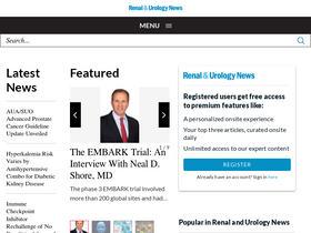 'renalandurologynews.com' screenshot