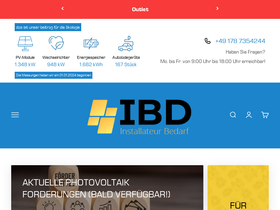 ibd-shop24.de homepage screenshot