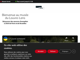 'louvrelens.fr' screenshot