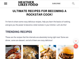 'heatherlikesfood.com' screenshot