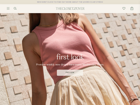 'theclosetlover.com' screenshot