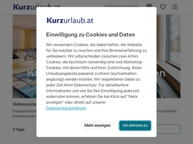 'kurzurlaub.at' screenshot