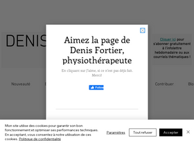 'denisfortier.ca' screenshot