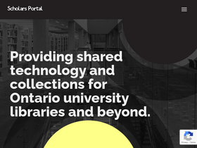 'scholarsportal.info' screenshot