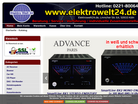 'elektrowelt24.eu' screenshot