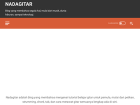 'nadagitar.net' screenshot