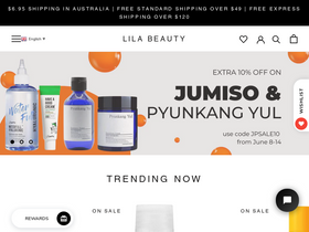 'lilabeauty.com.au' screenshot