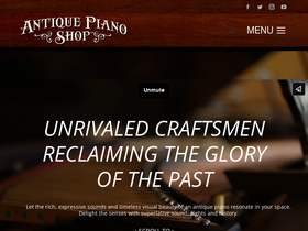 'antiquepianoshop.com' screenshot