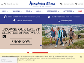 'humphriesshoes.co.uk' screenshot