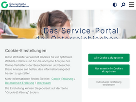 'gesundheitskasse.at' screenshot