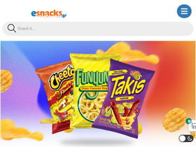'e-snacks.gr' screenshot