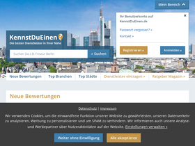 'kennstdueinen.de' screenshot