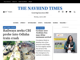 'navhindtimes.in' screenshot