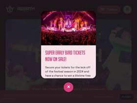 'rebirth-festival.nl' screenshot
