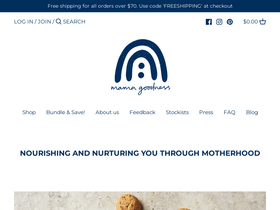 mamagoodness website screenshot